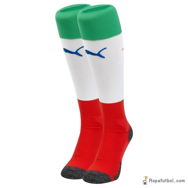 Calcetines Italia Replica Segunda Ropa 2018 Blanco